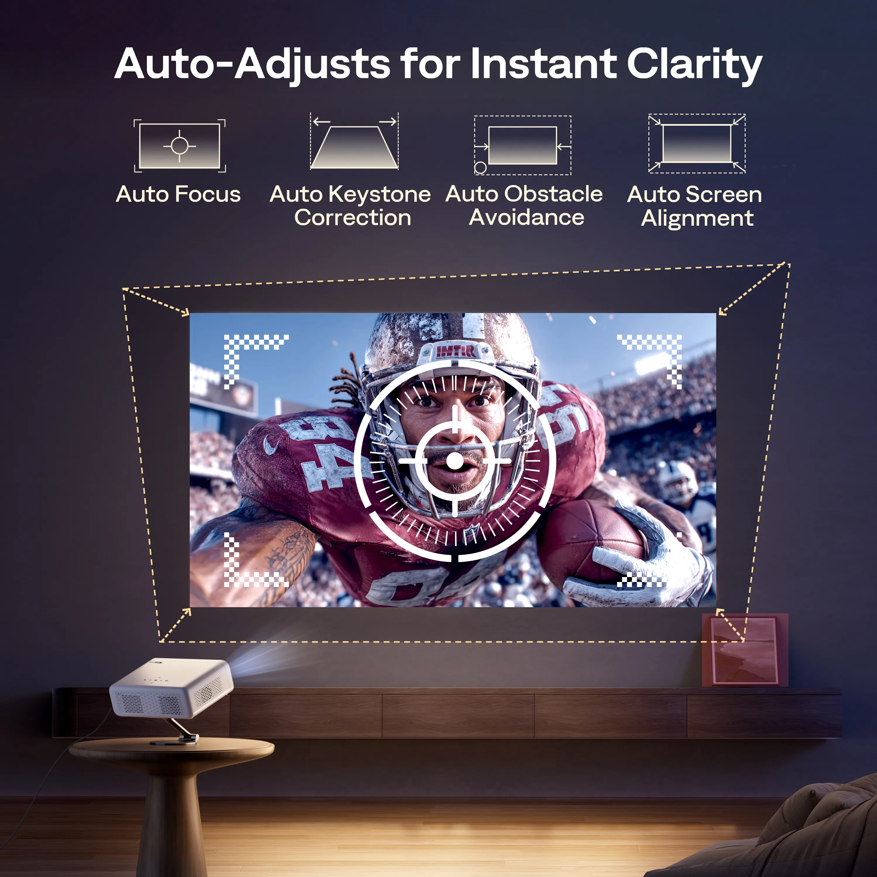 Aurzen EAZZE D1G Google TV Smart Projector - Image 5